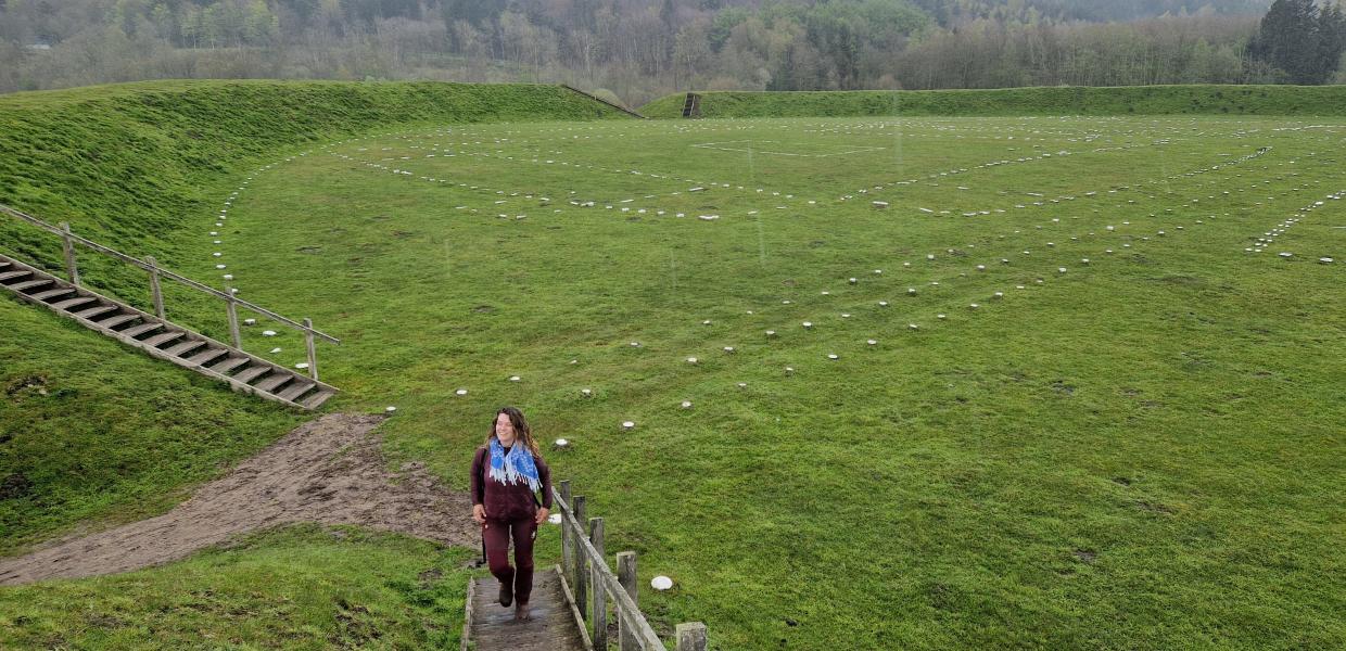 Vandretur i Himmerland, Hobro, Vikingemuseum Fyrkat,Fyrkat ringbor, Unesco, Frie Fodspor